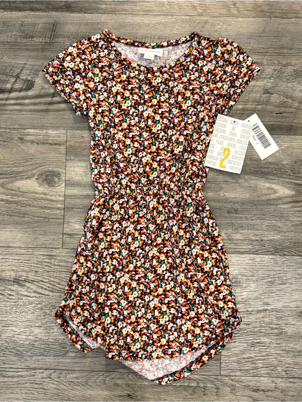 NWT LuLaRoe Mae Kids Dress. Fits 2T-4T